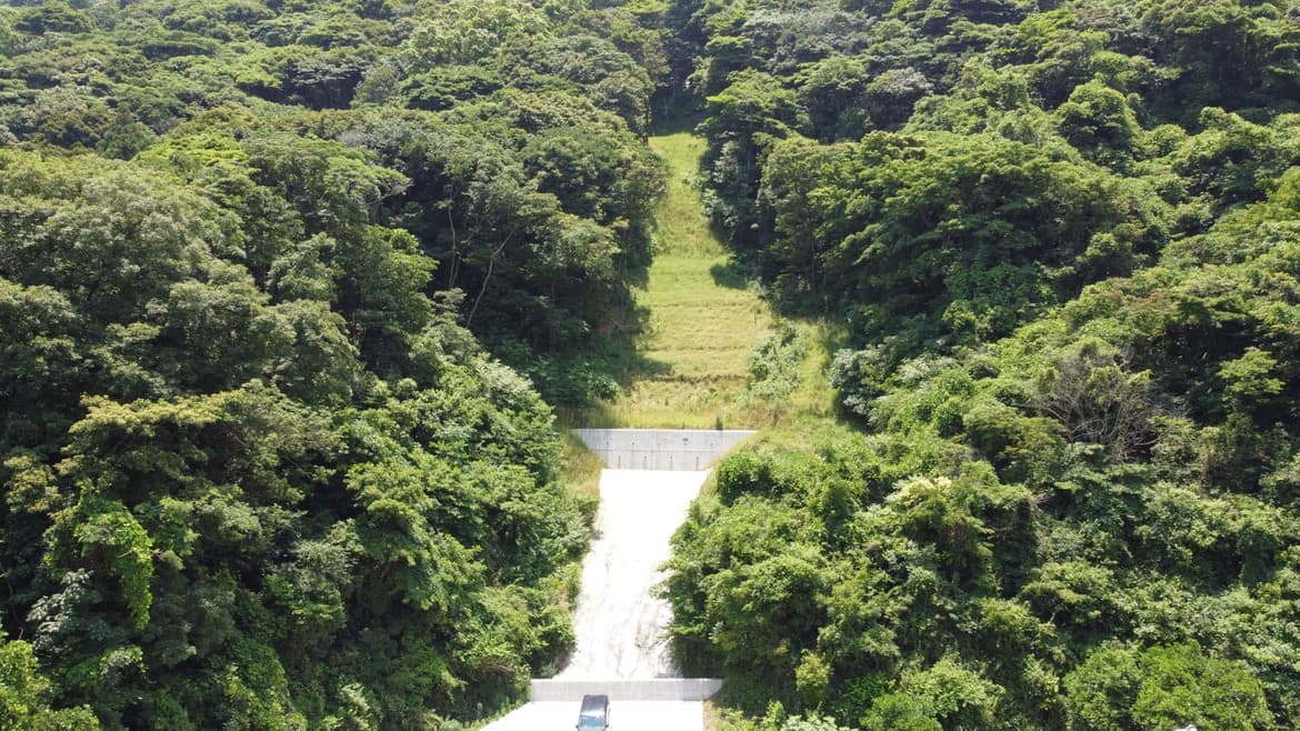 柄杓田山腹工